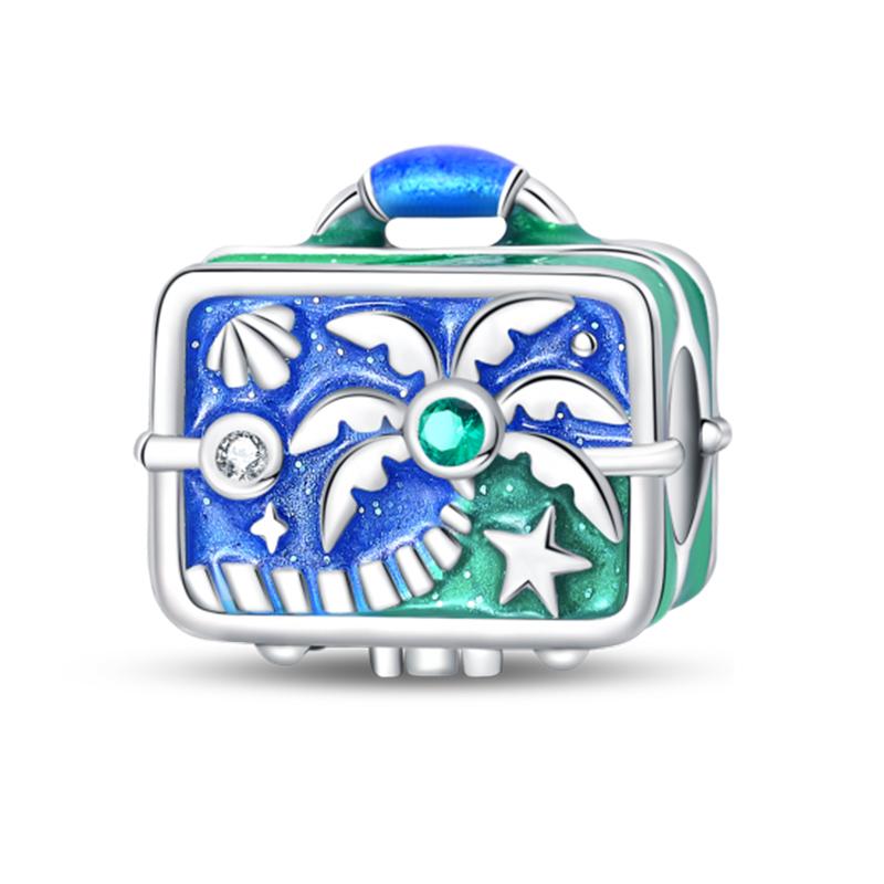 925 Silver Ocean World Series Sea Turtle Starfish Little Crab Octopus Charms Bead Fit 925 Bracelet DIY Jewelry