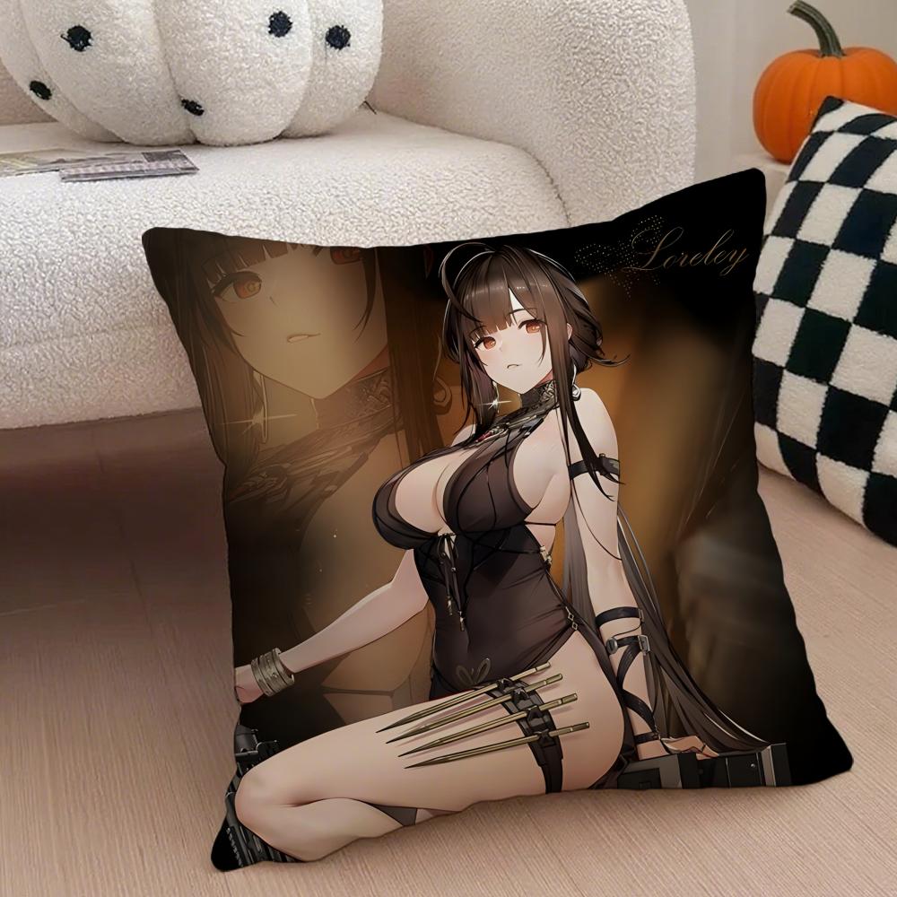Fashion GGirls Frontline 2 EExiliums ICONS Cushion Cover Throw Pillow Cover Hidden Button Durable Polyester Chair Cushion