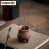 Old Rock Mud Three Legged Incense Holder Luxury Incense Waterfall Incense Burners Consecrate Censer Teaware Decoration Supplies