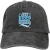 Adjustable Cotton Baseball Cap With Embroidered Swim Like A Girl Quote Unisex Low Profile Dad Hat