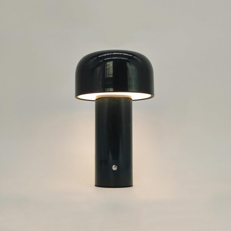Liuwei Desk Lamp for Cordless Touch Dimming,USB Rechargeable Led Night Light Modern Mushroom Table Lamp for Living