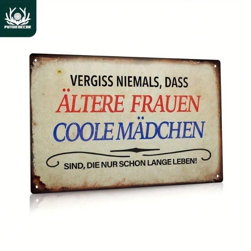 Vintage Style Metal Decorative Painting for Bars Cafes Garages