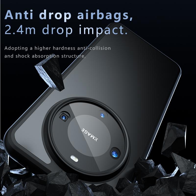 For Huawei Mate 60 50 50E 40 40E Pro Plus Matte Anti Fingerprint Transparent Shockproof TPU Case Anti-drop Non Yellowing Back Cover Protector Shell