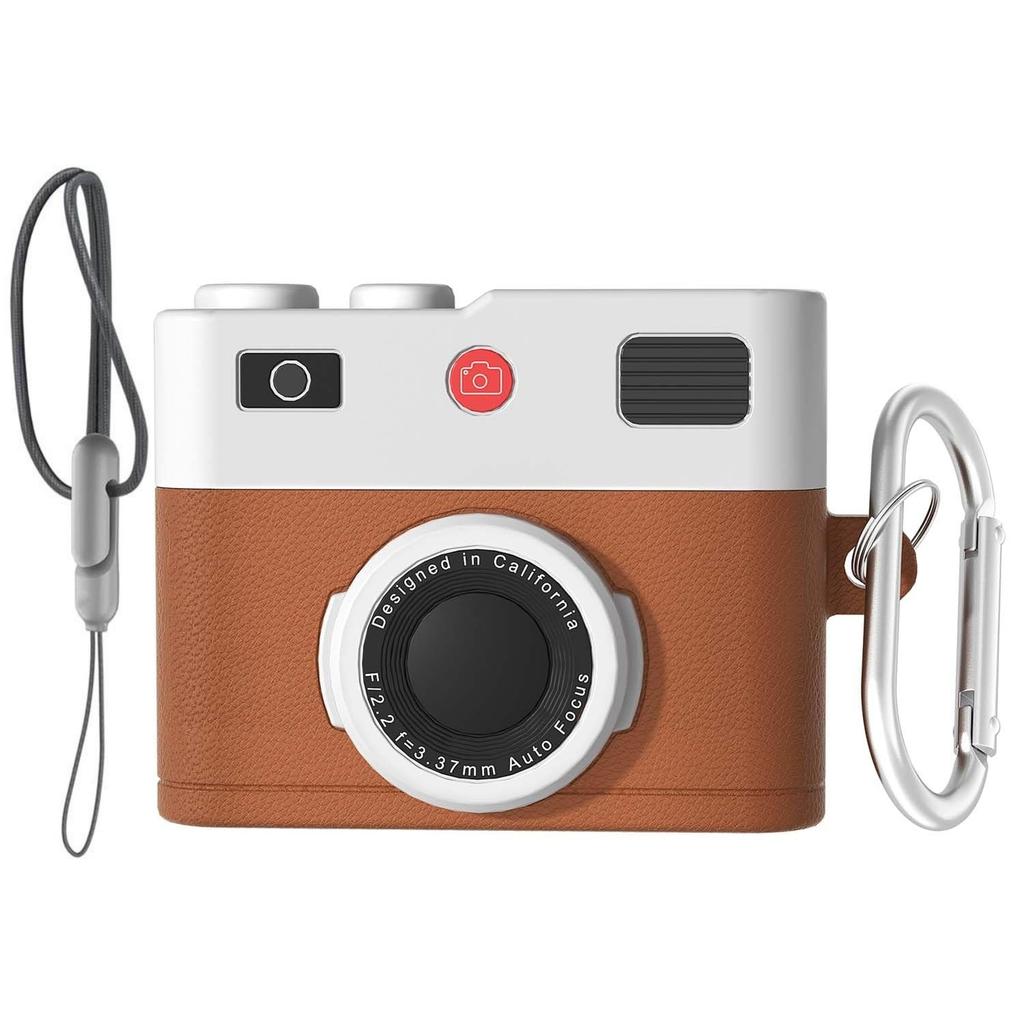 for AirPods Pro 3 Earphone Cases Retro 3D Camera Design Protective Silicone Shockproof Case Cover for AirPods Pro 3 with Lanyard