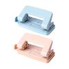 2-Hole Paper Puncher Plastic Punching Machine Portable Paper Punch Manual Puncher Office School Supplies for Student