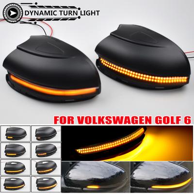 2X Für Volkswagen VW Golf 6 MK6 GTI R32 2008-2015 LED Seitenrückspiegel Blinker Repeater Dynamisches Blinklicht