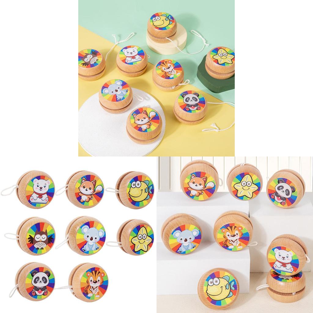 Wooden Animal Spinner Toy For Kids Educational And Classic Play