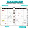 Learning Plan Diary Schedules Organizer Work Efficiency Monthly Planner  School
