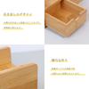 HTB Bamboo Desk Organizer Desk Accessory Storage Box Tabletop Stationery Pen Holder Office Supplies Storage Case Divider Drawer Multifunctional