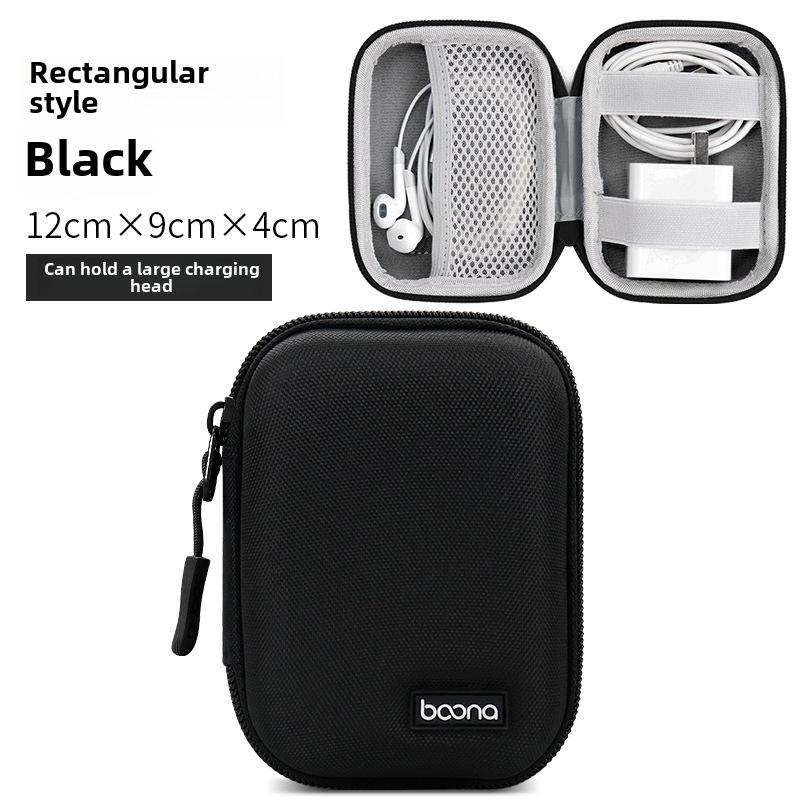Bluetooth Headset & Charger Storage Box - EVA Protection for Cables, U-Disk, Phone Accessories