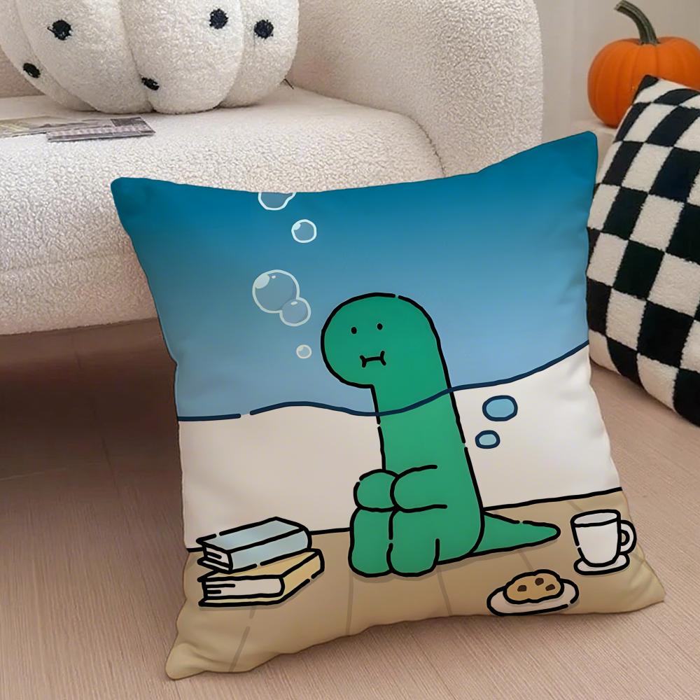 

Interesting funny cartoon JJOGUMAN Cushion Cover Throw Pillow Cover Hidden Button Durable Polyester Chair Cushion 30X30cm