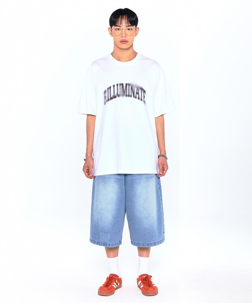 FILLUMINATE Dtp Arch Blur Round T-Shirt - White