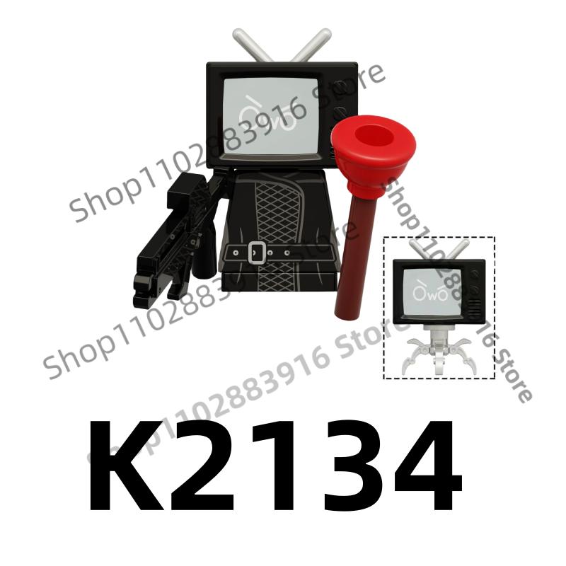 Non-Toxic Skibidi Toilet Man Building Blocks Moc Kdl818 Lg1009 House Accessories Titan Tv Monitor Speakman Figures Toys For Birthday Gift