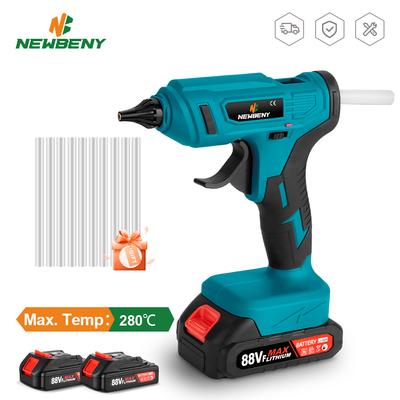100W 280°C Cordless Hot Melt Glue Gun Portable Rechargeable with 10pcs 11mm Glue Sticks DIY Repair Tool For Makita 18V Battery
