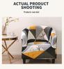Elastic Printed Semi-Circular Sofa & Chair Cover for Cafes & Hotels