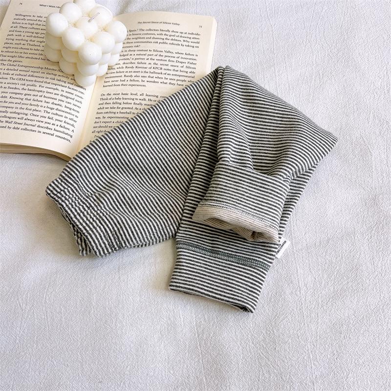 

Детские бесшовные термолеггинсы из смесовой шерсти - Унисекс Теплые брюки для школьной формы 80 cm