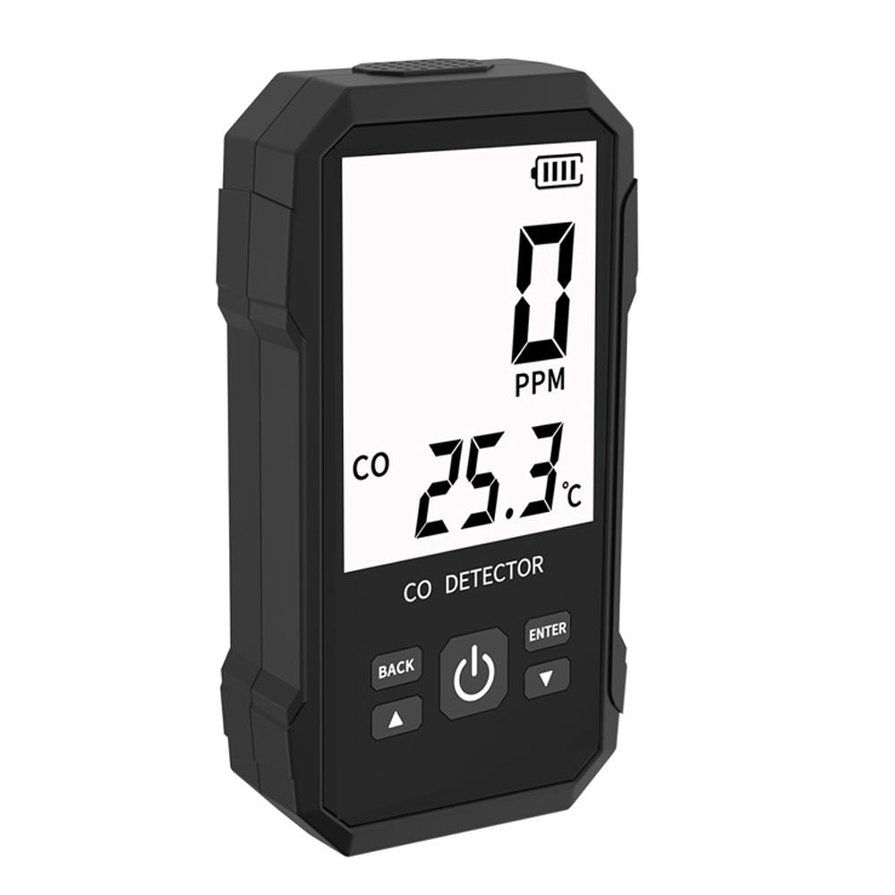 Handheld Carbon Monoxide Detector Portable Carbonic Oxide Concentration Testing Meter with Temperature Test and Sound