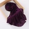 Rhinestone Edge Chiffon Hijab Elegant Thin Breathable Sunscreen Head Wrap Casual Outdoor Decoration Bandana Gift
