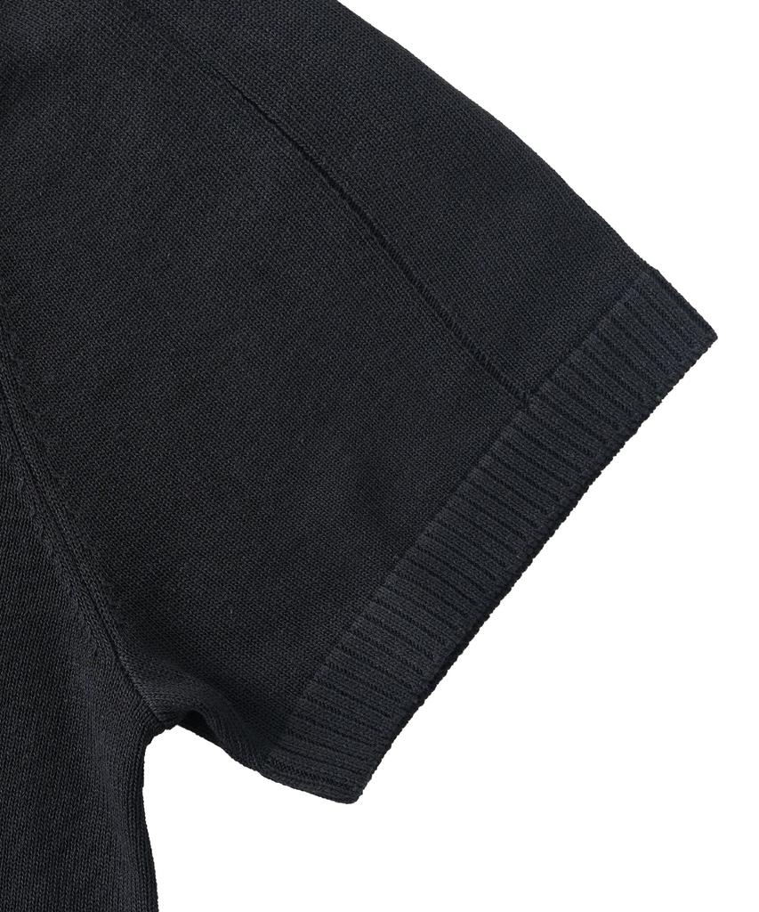 ANALOG MOOD Sepia Drop Short Sleeve Knit (Charcoal)