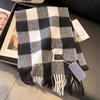 Classic Large Plaid Scarf For Men And Women Couples Korean Style Versatile Warm Neck Scarf Fashionable Gift