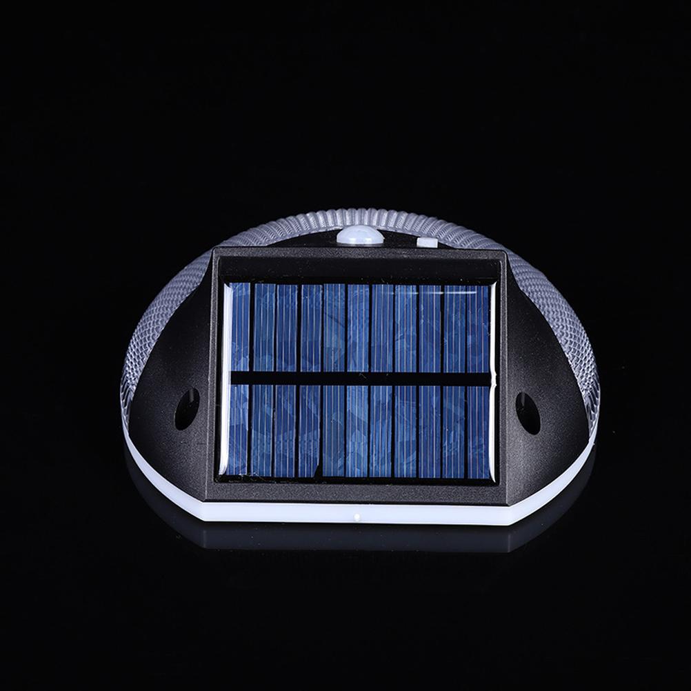 Solar Deckbeleuchtung Runde Wandleuchten Außen Kabellos Solarinduktionslicht für Garten Treppe Veranden Beleuchtung