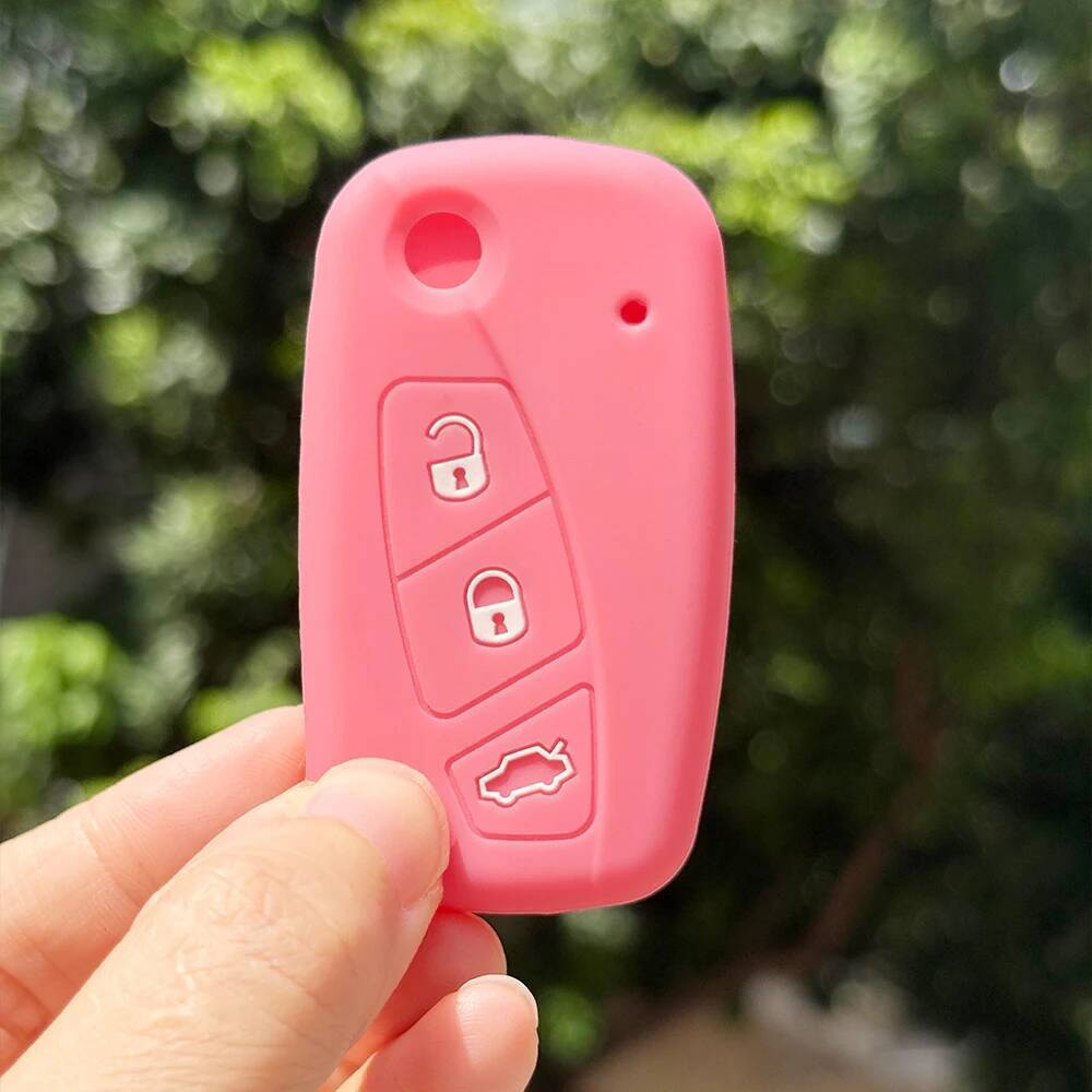 

Keychain Protection For Fiat Panda Dot Grande Punto Linea Stilo Streetka Vehicles Bravo Silicone Car Remote Key Cover Holder