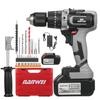 21V Cordless Drill Driver Batteries Max Torque 200N.m 1/2 Inch Metal Keyless Chuck 20+3 Position