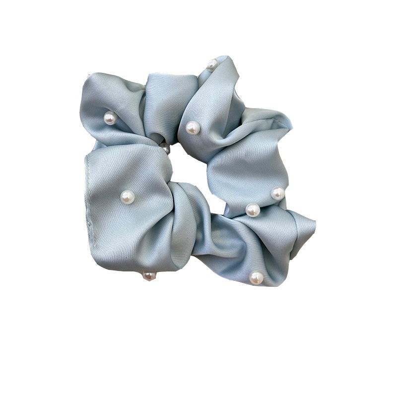 Sweet and Soft Pearl Large Intestine Hair Band, High Ponytail Headwear, Hair Accessory, Hair Tie, Hair Tie