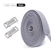 1Pair Diamond Lock Shoelaces Without ties Elastic Laces Sneakers No Tie Shoe laces Kids Adult 0.8cm Flat Shoelace for Shoes