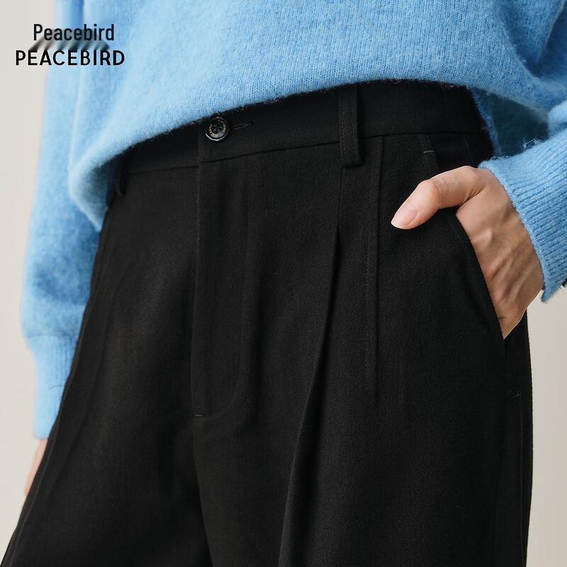 Peacebird Women's High-Waist Wide-Leg Commuter Pants