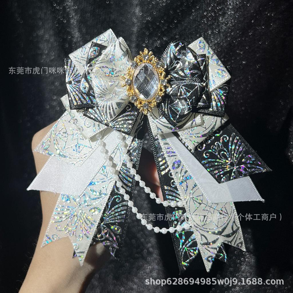 Gorgeous original support stick bow pain bag carat DIY bow lolita decorative headgear edge clip