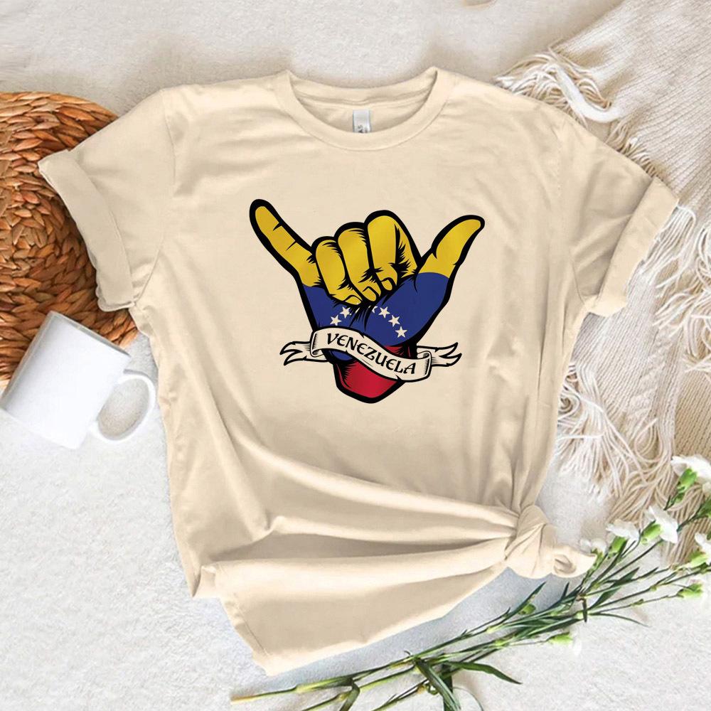 Venezuela Tshirt Women Harajuku Japanese Manga T Shirt Girl Y2k Funny Manga Clothing