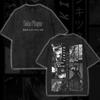 T-shirt Unisex Cotone Manica Corta Oversize Lavata Retrò con Stampa Grafica Asuna di Sword Art Online