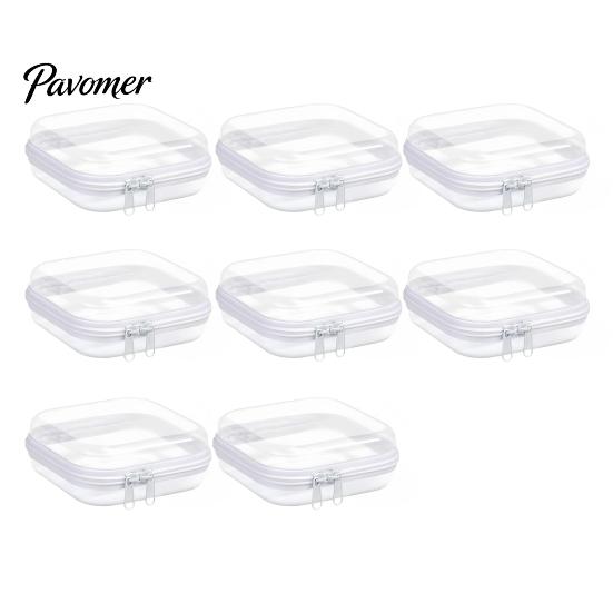 Electronics Cable Holder Hard Shell Storage Case, Portable Transparent Organizer Box, Travel Gadget Box Daily PET for Small And Jewelry Pill