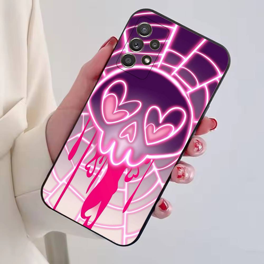 

H-Hazbins Hotels Hot Cartoon Phone Case For Samsung S25,S24,S21,S22,S23,S30,Ultra,S20,Plus,Fe,Lite,Note,10,Black Cover Samsung S22plus5G