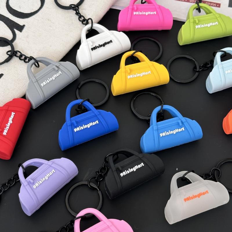 New Soft Pilates Keychain Yoga Core Bed Keychain Silicone Gym Key Chain Motivational Girl Gym Accessories Fitness Gifts