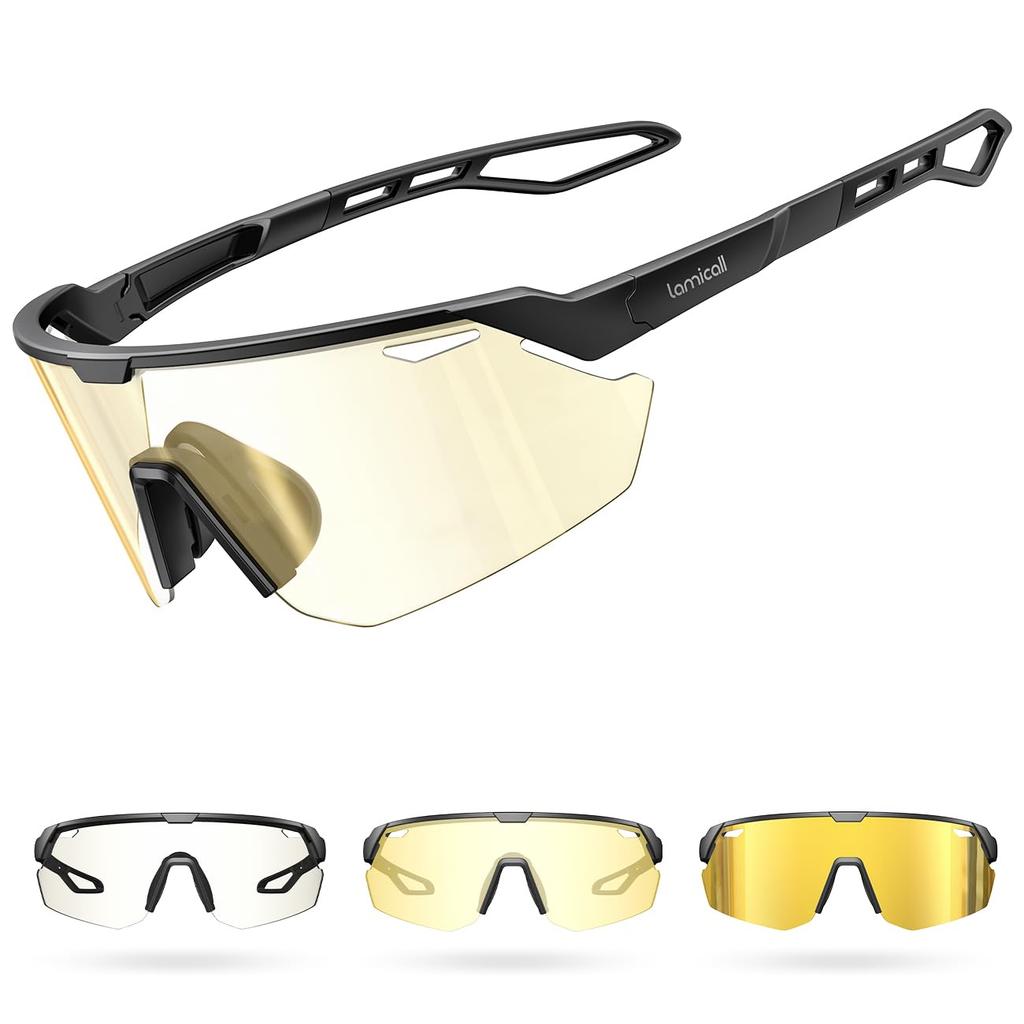 Photochromic Sports Photochromic Ultra Adjustable Nose Pads Ergonomic UV Familiar to the Gold [Lamicall] Sunglasses, Sunglasses, Lenses, Bicycle,