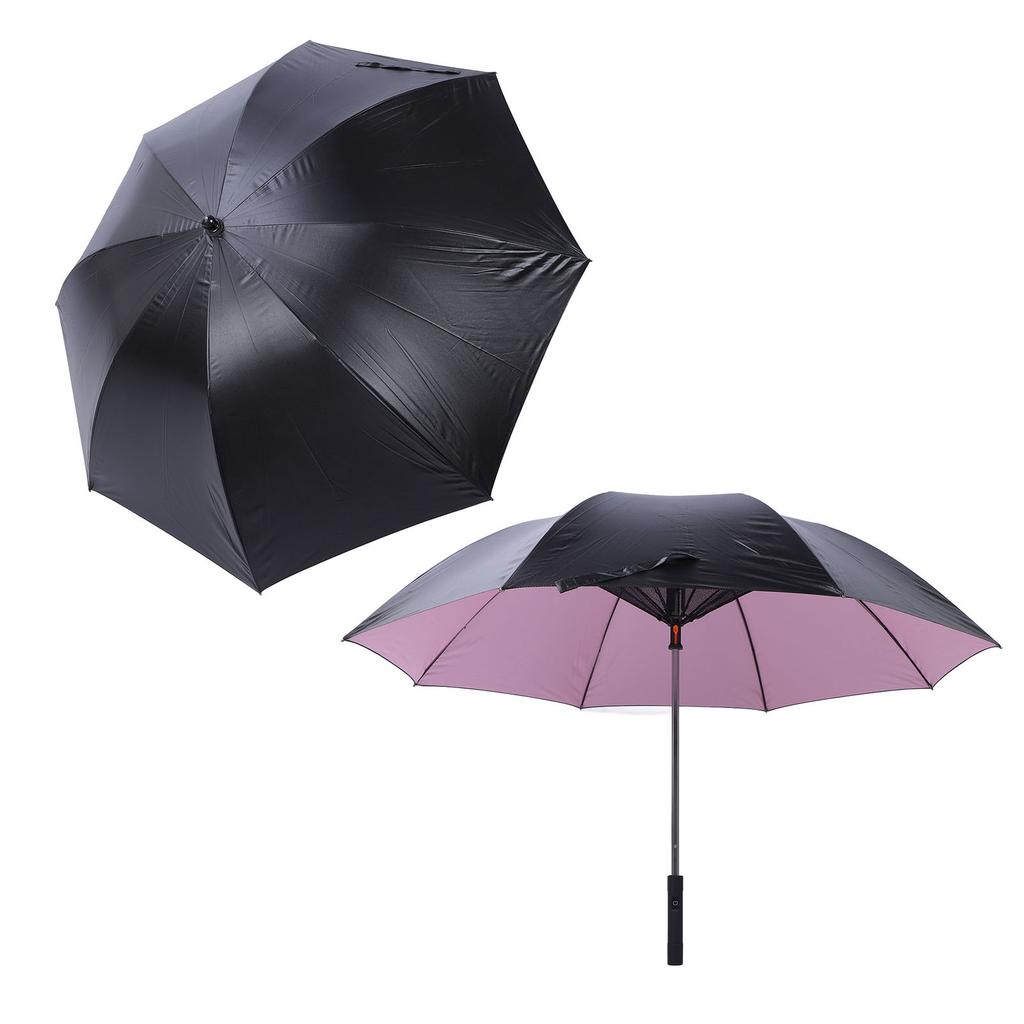 Sun and Rain Umbrella 90cm Length USB Interface Portable UV Sun Umbrella with 3000mah Cooling Fan