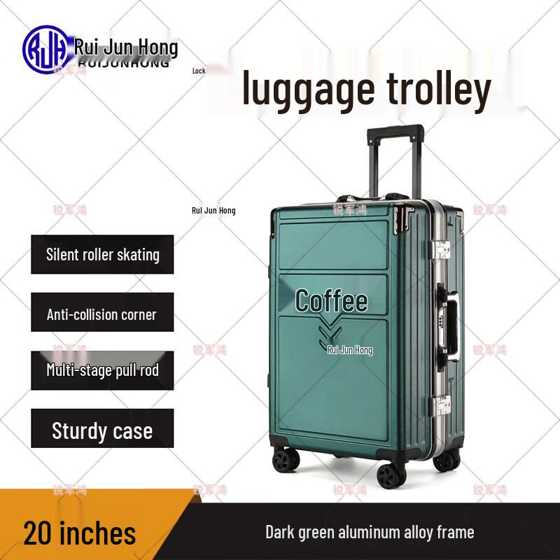 Ruijunhong Aluminum Frame Spinner Carry-On Luggage