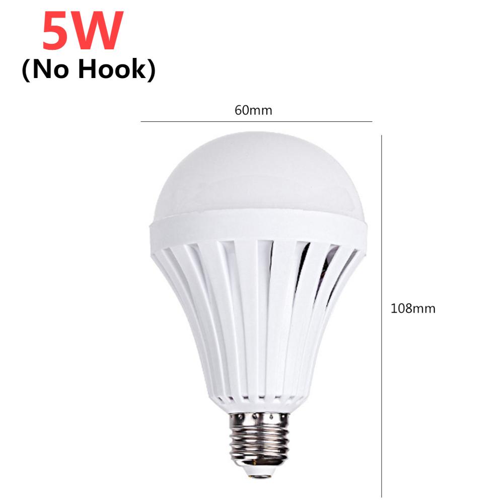 Outdoor Camping Emergency Bulb Rechargeable LED Light Bulb E27 5W 7W 9W 12W Emergency Bulb for Home Power Failure Porch Garden