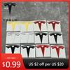 Car Sticker 2025 Hot For Model 3/Y - Front Head Emblem or Rear Trunk Emblem Replacement Stickers | Metal Logo | Blacked-Ou