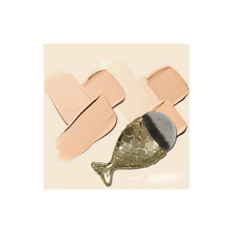 Exquisite Professional Mermaid Makeup Brushes Set With Luxurious Foundation And Powder Brush