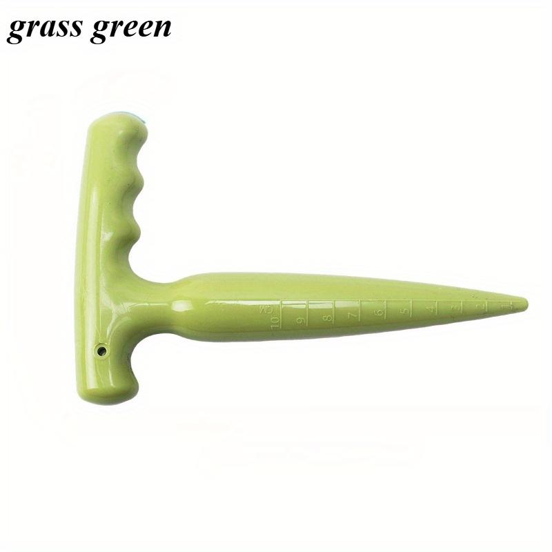 1pc Plastic Garden Hole Puncher Plant Seed and Seedling Dibber with Long Handle A Hole-digging Nursery Tool Gardening Accesorios