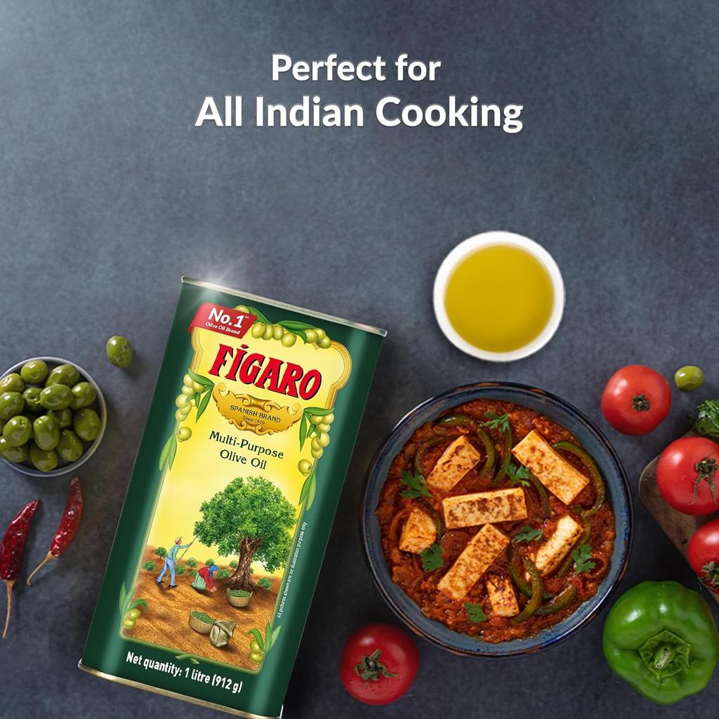 Fígaro Olivenolje 200ml Boks Flerbruks Ren Matlagingsolivenolje Importert Fra Spania