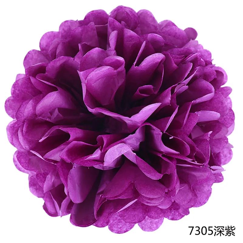 6-14inch(15-35cm) Handmade Tissue Party Flower Ball Decoration Paper Pompoms Wedding Decorative Baby Shower Birthday Favor Decor