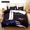 Mustang Car Patern Comfortable with Soft Fabric Duvet Comfortable Quilt Cover Pilowcase Beding Set Children Bedrom Decoration Home Textile