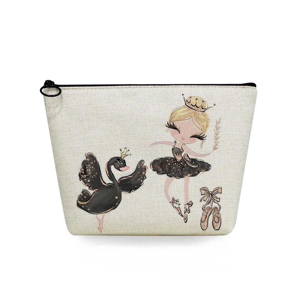 Women Ballet Girl Print Cosmetic Bag Toiletries Organize Travel Storage Case  6368