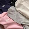 Embroidered ALO Unisex Short Sleeve T-Shirt - Summer Drop Shoulder with New Small Logo for Comfort and Breathability
