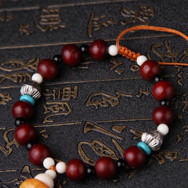 Nová Móda Přírodní Dřevo Lotos Buddha Klíčenky Šperky Přináší Štěstí Bezpečnost Auto závěsný přívěsek