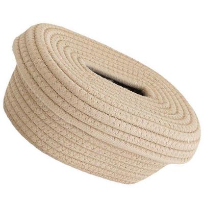 Cotton Woven Tissue Box Yellow Storage Container Desk Home Office Decorative Napkin Holder Large Capacity Paper Towel Dispenser